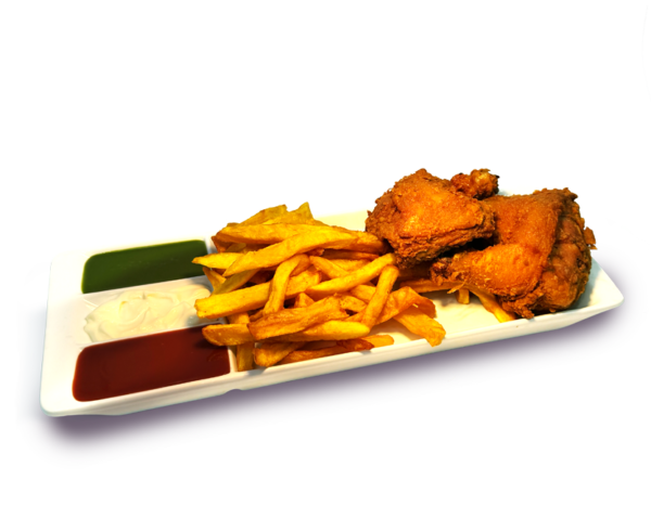 Pollo Frito con papas