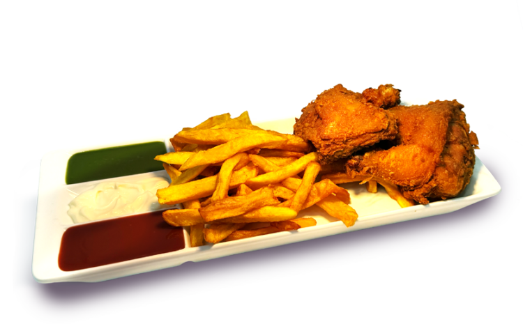 Pollo Frito con papas